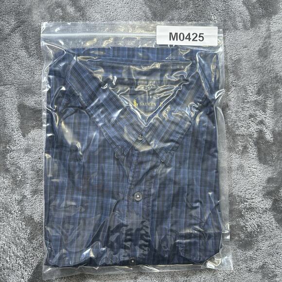 Polo Ralph Lauren Shirt Men’s XL Blue/Black Slim Fit Striped Button Down Preppy - Picture 9 of 9